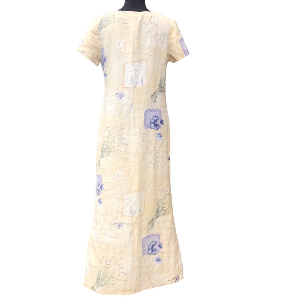 Vintage Sweet Jessie Herb Linen Dress size Medium - Picture 6 of 9